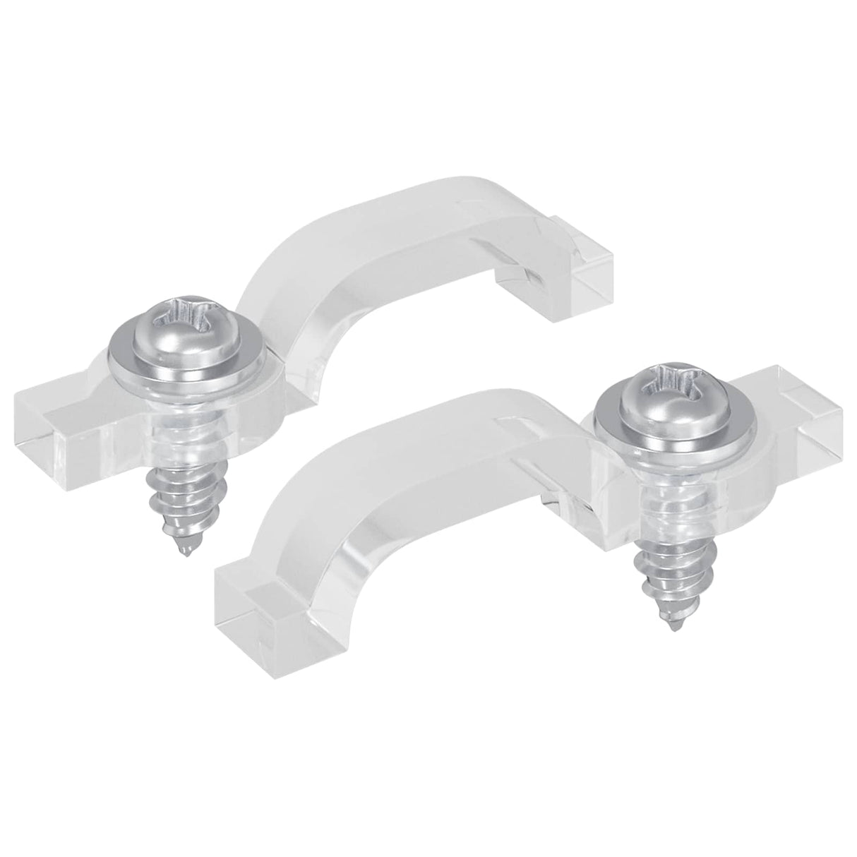 Vidaxl led strip clips 2 pcs doorzichtig 23,8 x 7,3 x 4,3 mm
