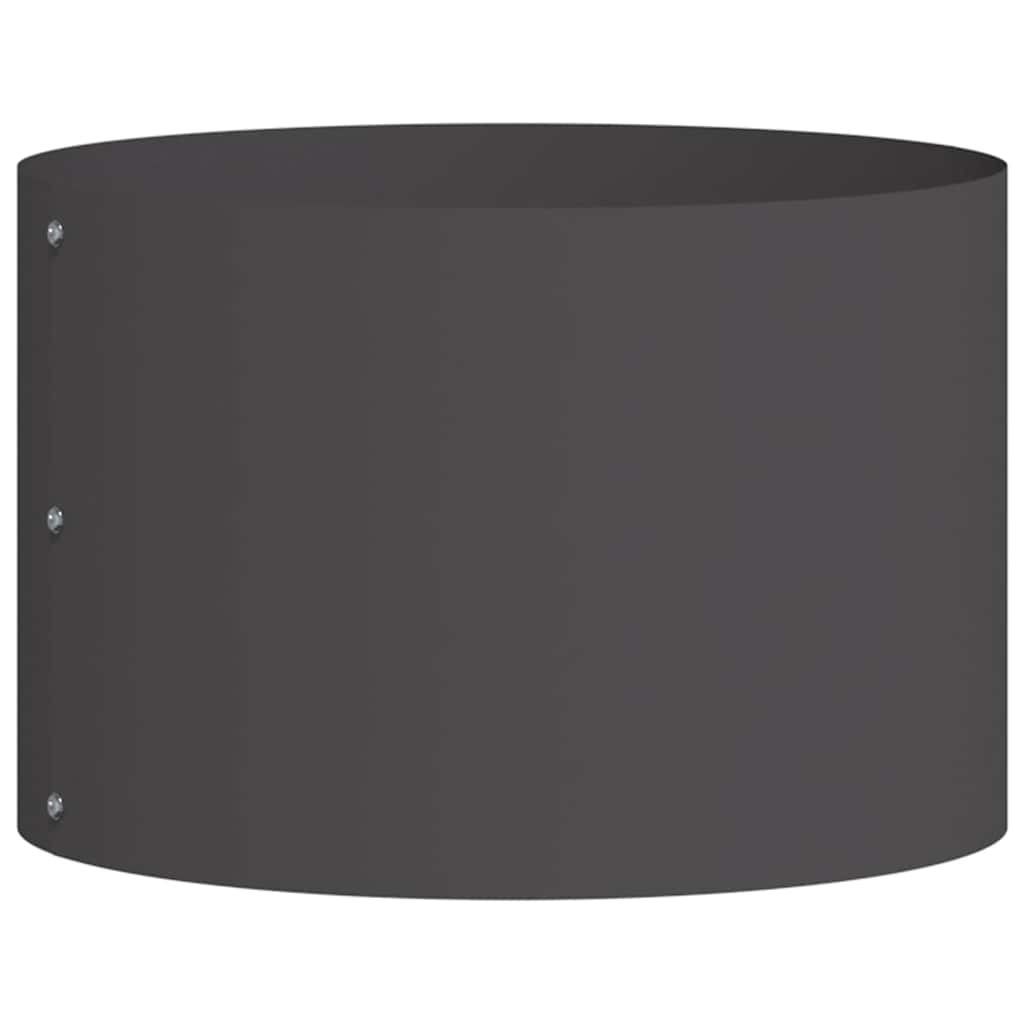 Vidaxl plantenring zwart 30 x 30 x 20 cm koudgewalst staal