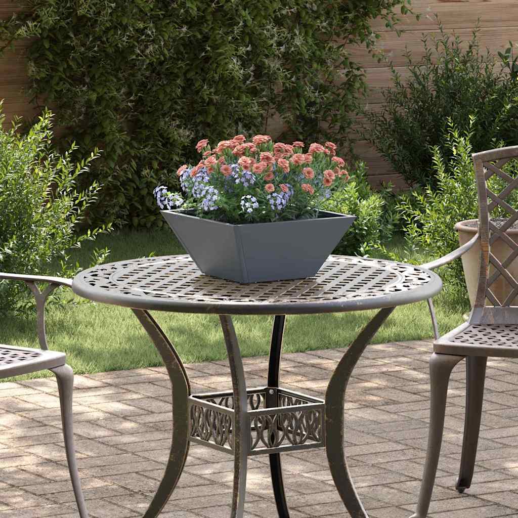 Vidaxl tuin bloempot 5 pcs antraciet 35 x 35 x 15 cm koudgewalst staal