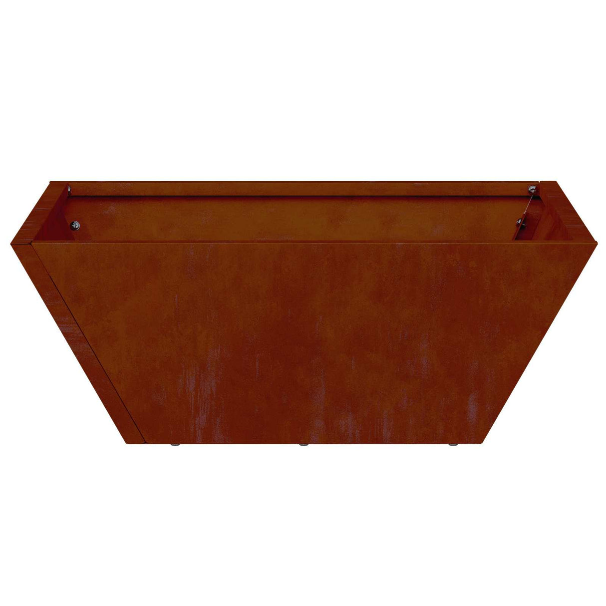 Vidaxl tuin bloempot 5 pcs roestig 40 x 40 x 15 cm cortenstaal