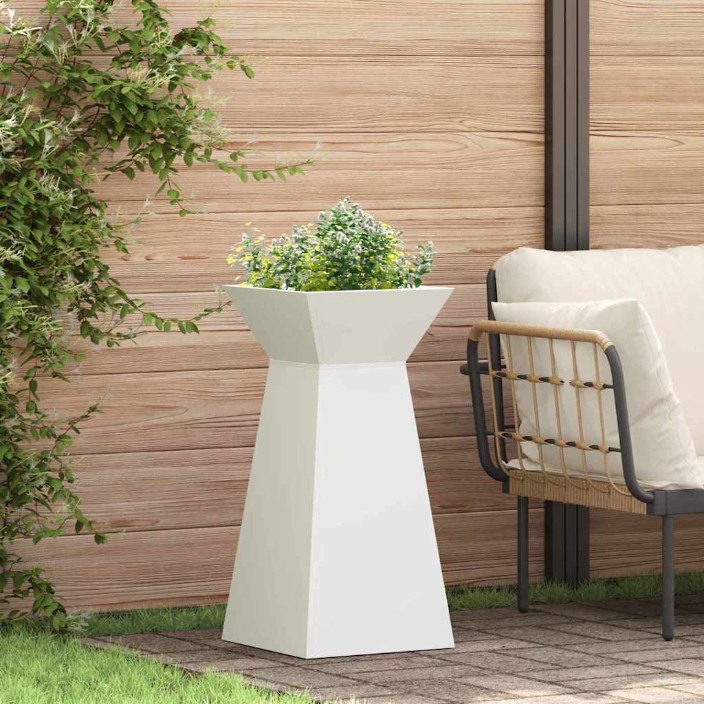 Vidaxl pilaar plantenbak wit 35 x 35 x 73 cm