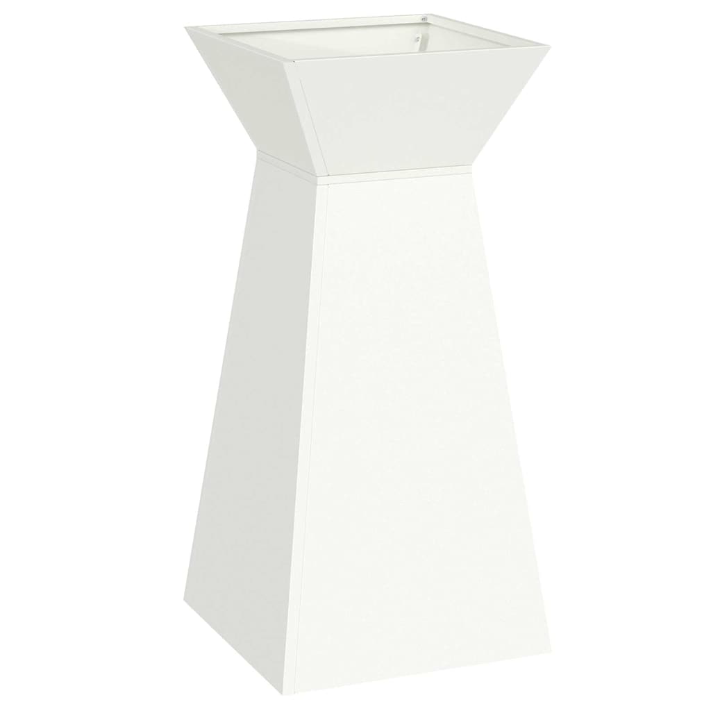 Vidaxl pilaar plantenbak wit 35 x 35 x 73 cm