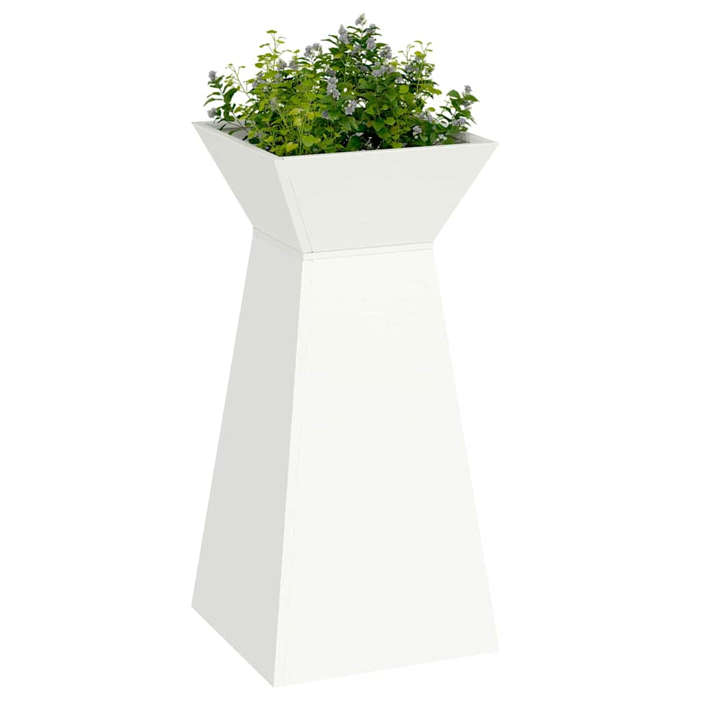 Vidaxl pilaar plantenbak wit 35 x 35 x 73 cm