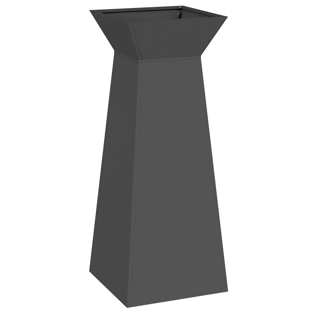 Vidaxl pilaar plantenbak zwart 40 x 40 x 100 cm