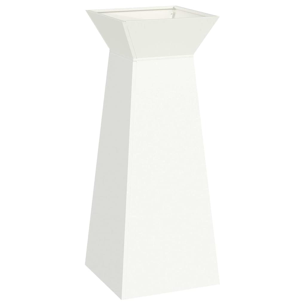 Vidaxl pilaar plantenbak wit 40 x 40 x 100 cm