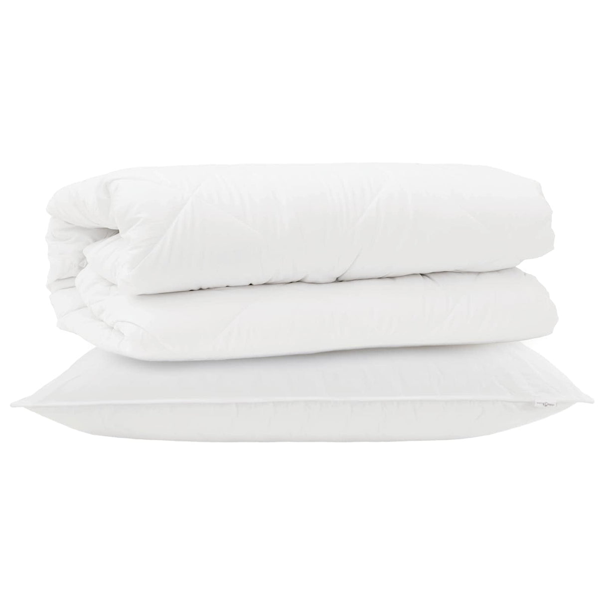 Vidaxl dekbed set met kussen 2 pcs wit microfibre