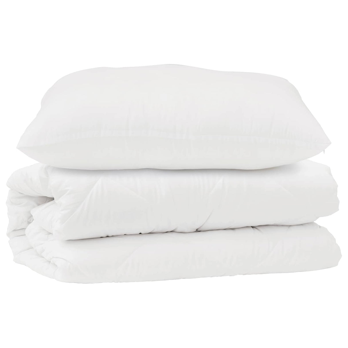 Vidaxl dekbed set met kussen 2 pcs wit microfibre