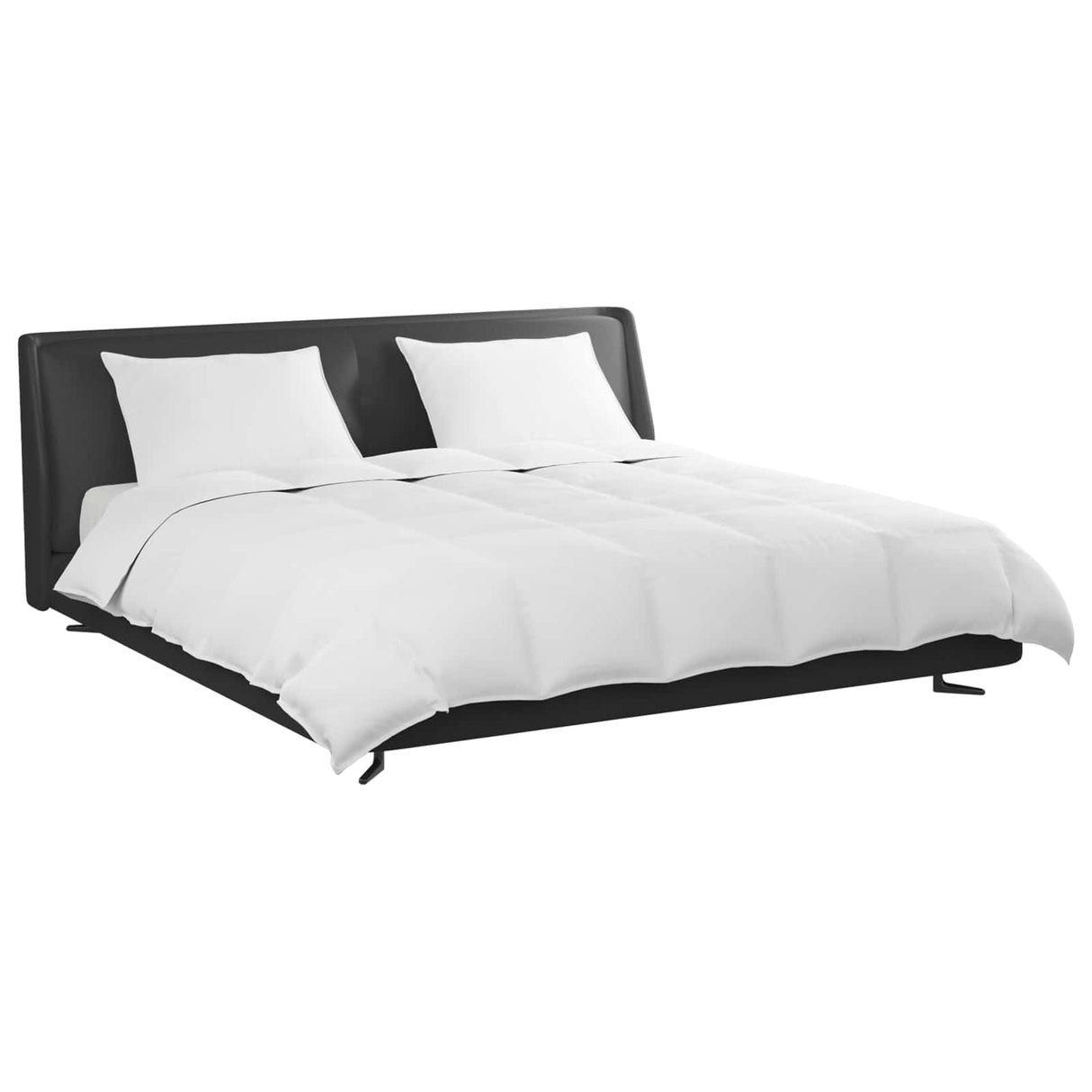 Vidaxl dekbed set met kussen 3 pcs wit donsveertjes