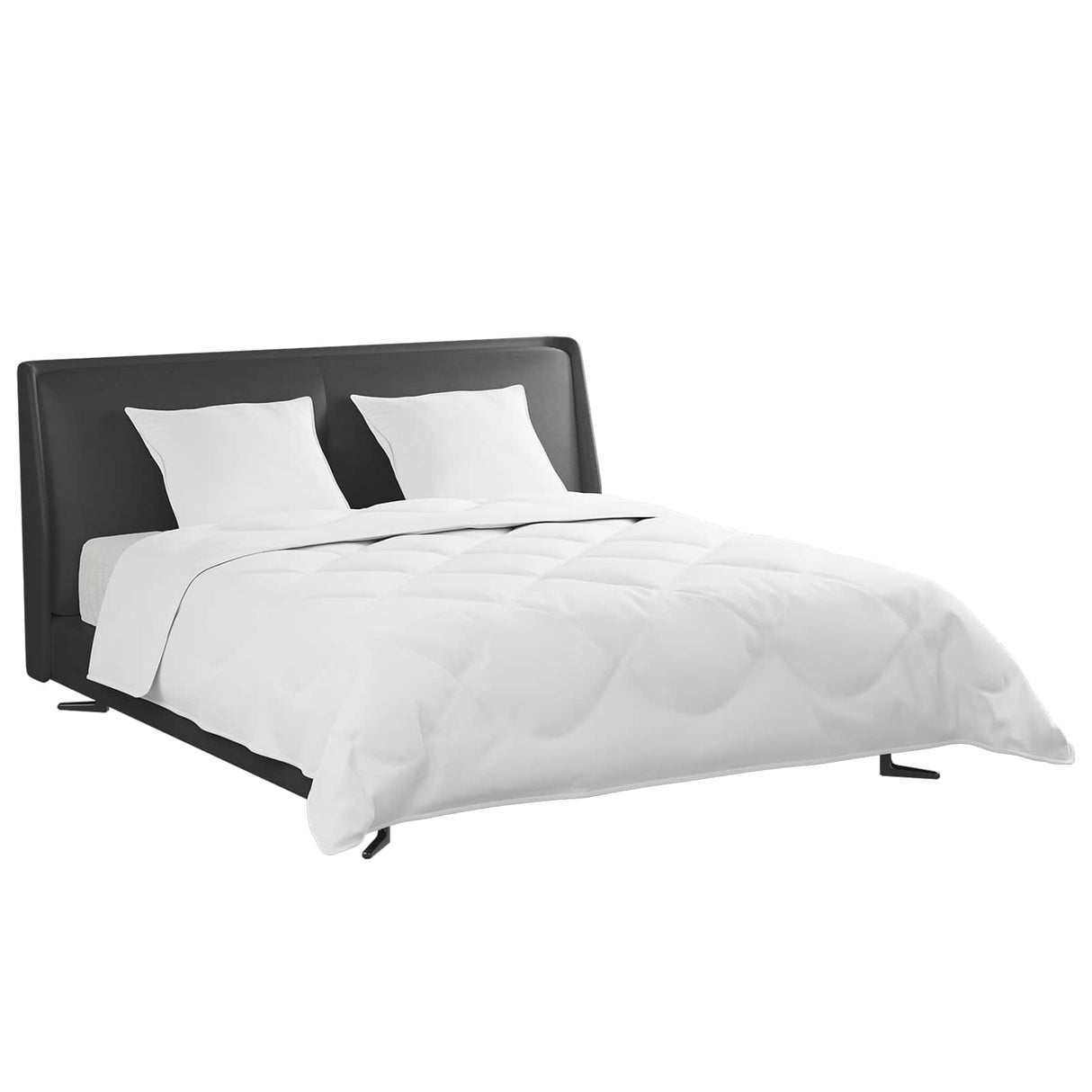 Vidaxl dekbed set met kussen 3 pcs wit donsveertjes