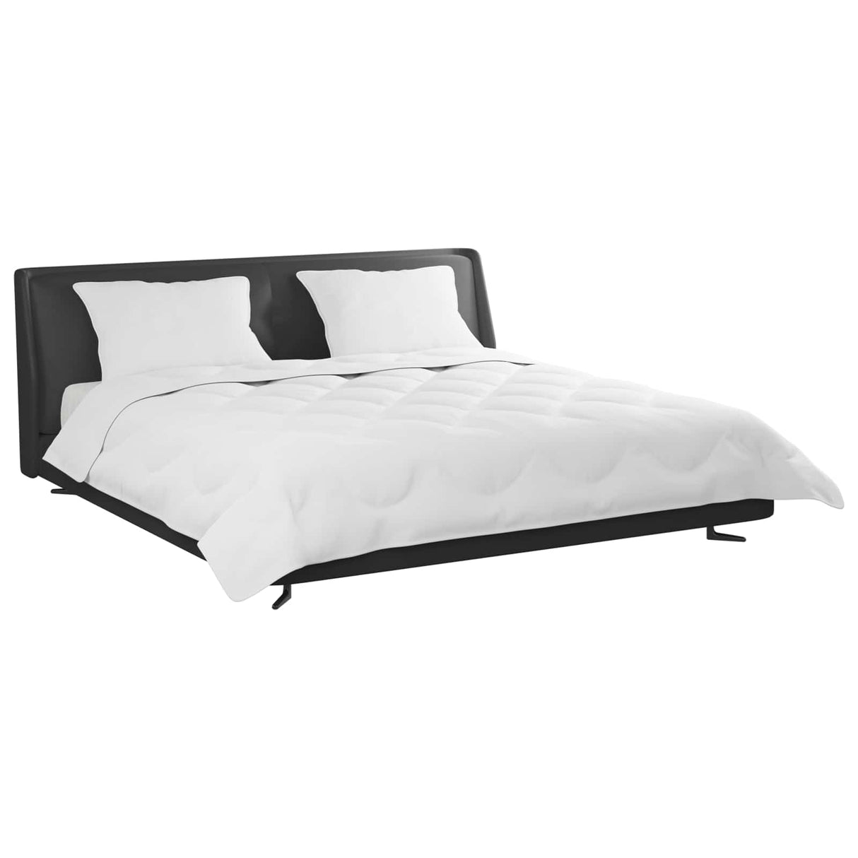 Vidaxl zomer dekbed met kussen 3 pcs wit microfibre