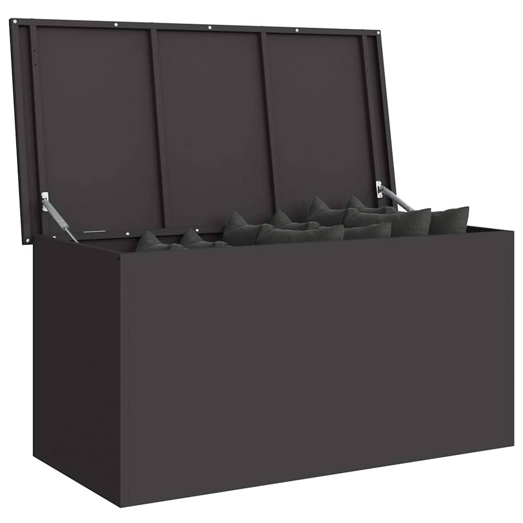 Vidaxl buitenopslagdoos zwart 100 x 50,5 x 50 cm staal