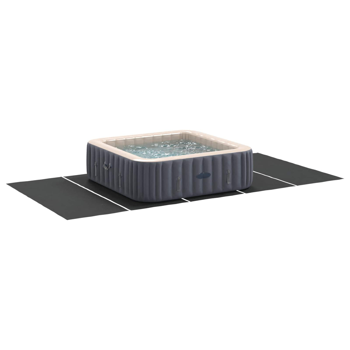 Vidaxl zwembad grondzeil zwart 550 x 280 x 0,1 cm niet-geweven stof
