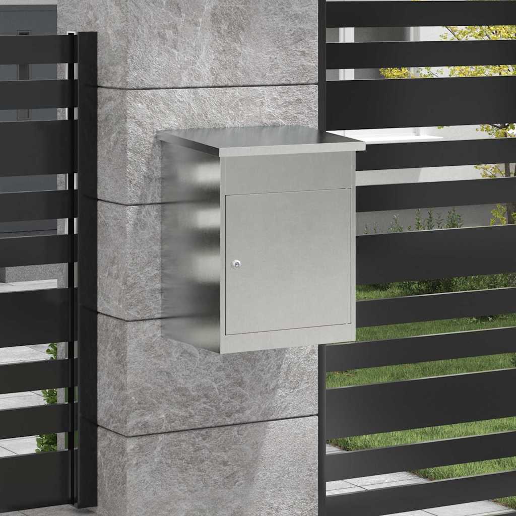 Vidaxl pakket inwerp box zilver 47,5 x 38 x 59 cm roestvrij staal
