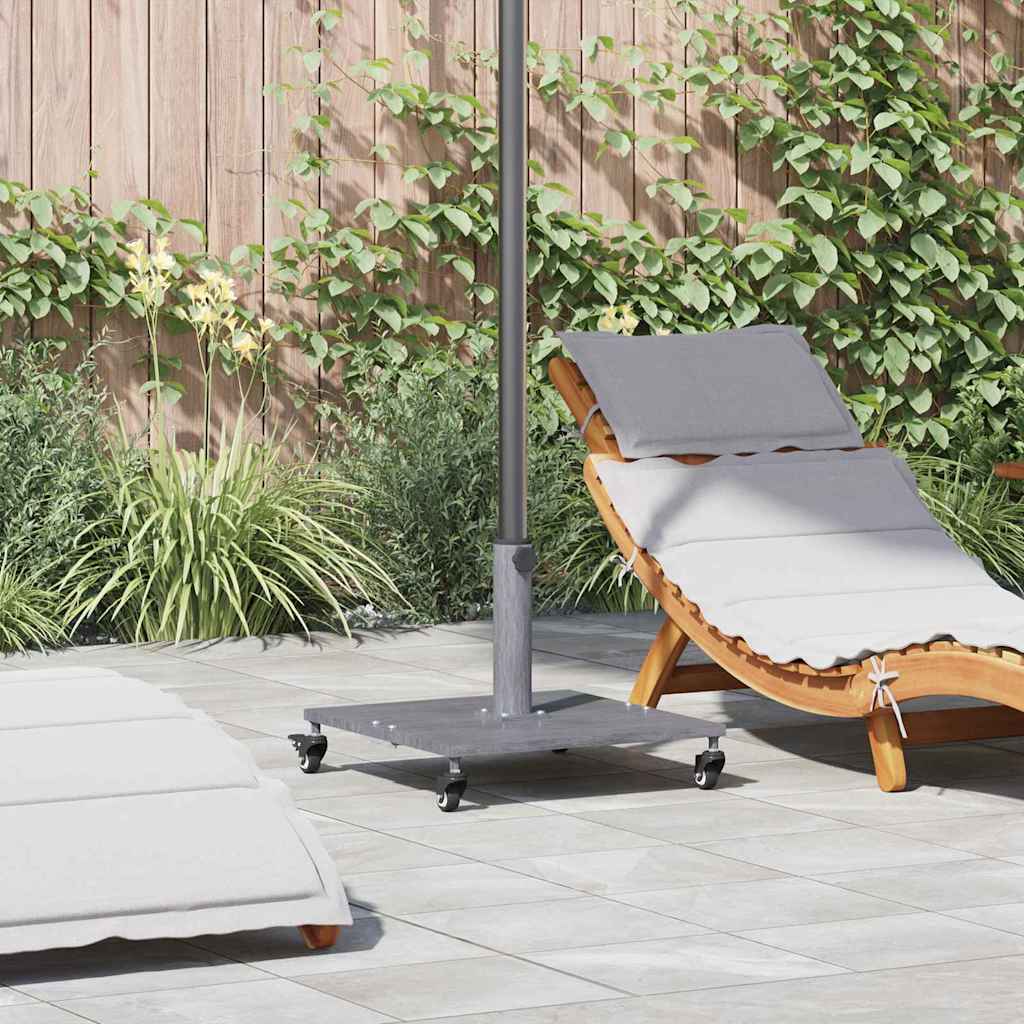 Vidaxl parasolvoet donkergrijze houtlook 45 x 45 x 31,5 cm