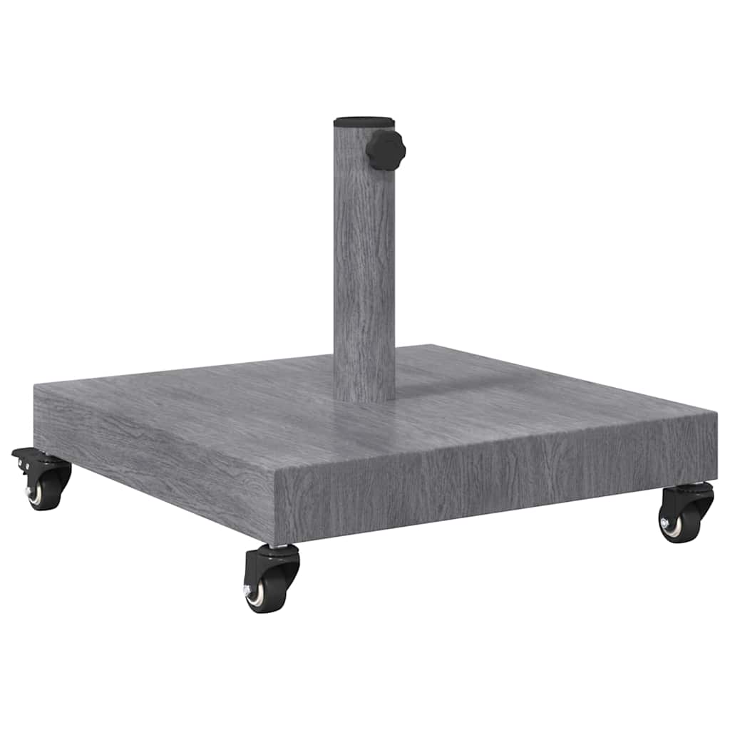 Vidaxl parasolvoet donkergrijze houtlook 45 x 45 x 31,5 cm