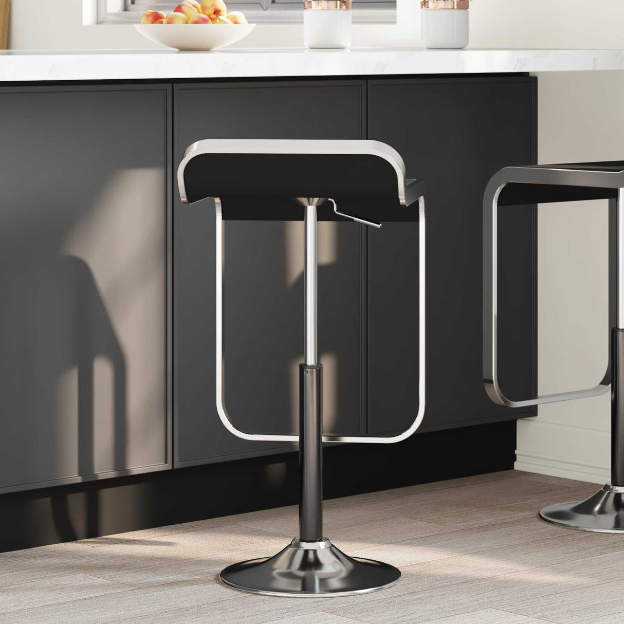 Vidaxl kantoorstoel gascilinder zwart 505-720 mm ijzer