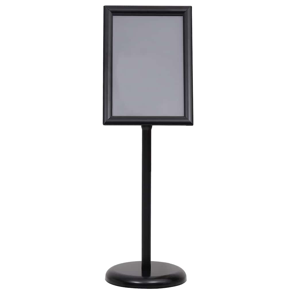 Vidaxl posterstandaards 2 pcs zwart 32.7 x 24 x 108 cm aluminium