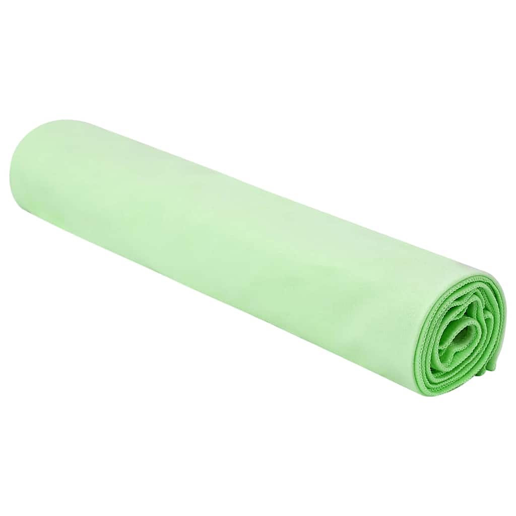 Vidaxl sporthanddoeken 2 pcs groen 140 x 70 cm polyester en polyamide