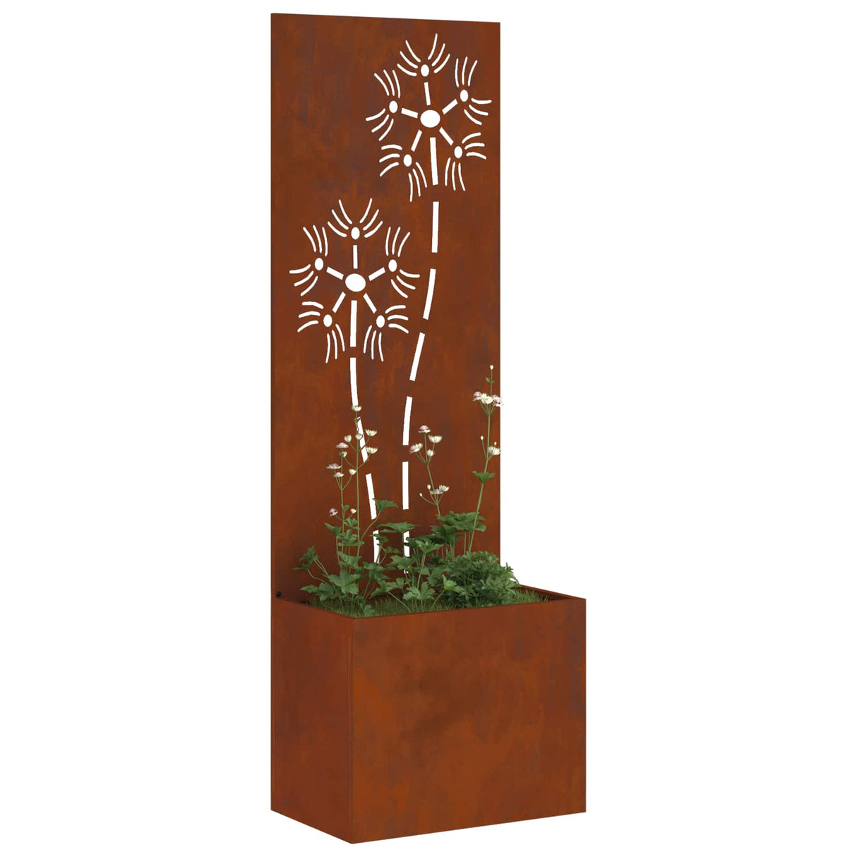 Vidaxl tuin privacy screen roestig 50 x 32 x 150 cm cortenstaal