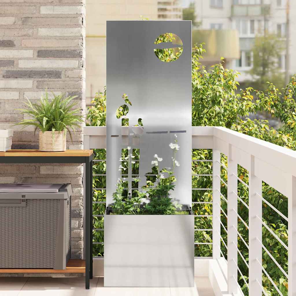 Vidaxl tuin privacy screen fretwerk zilver 50 x 32 x 150 cm