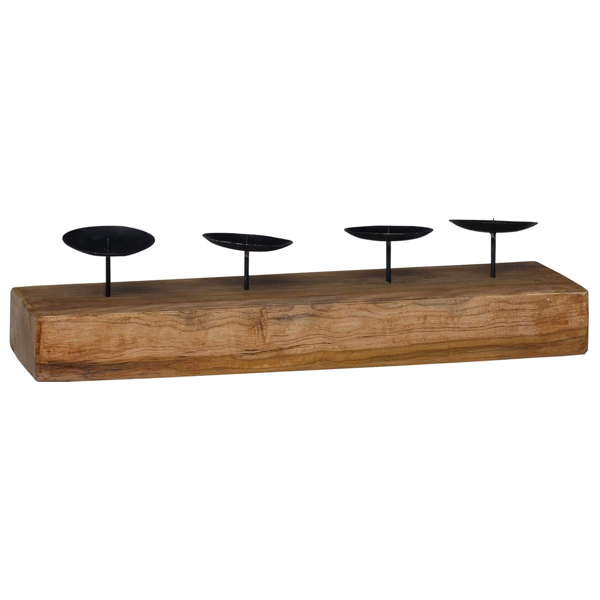 Vidaxl kaarsenhouder naturel 50 x 15 x 10 cm massief teakhout