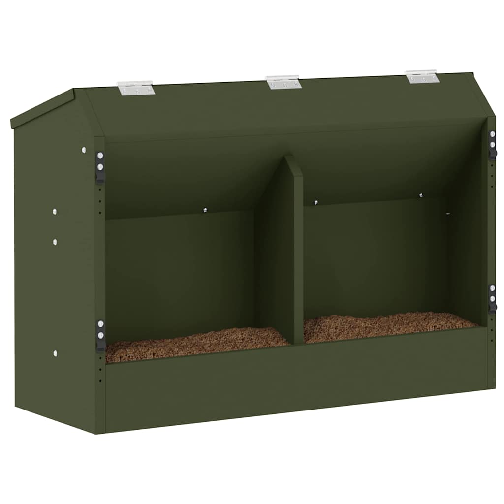Vidaxl konijnenvoer olijf groen 64,5 x 25,5 x 45,5 cm