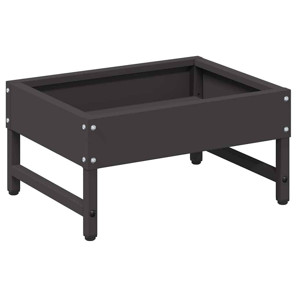 Vidaxl vogeleter zwart 80 x 28 x 13.5 cm koudgewalst staal