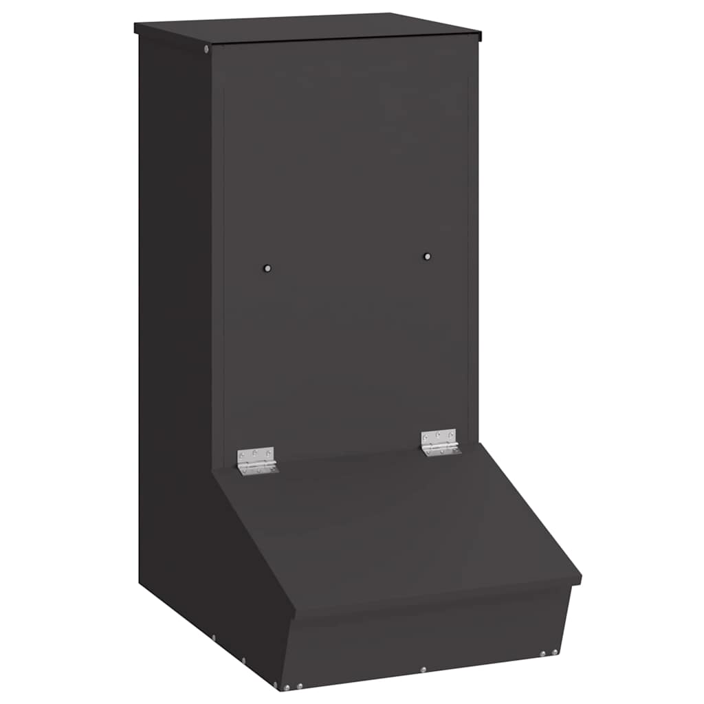 Vidaxl varkensvoeder zwart 55 x 38 x 76 cm koudgewalst staal