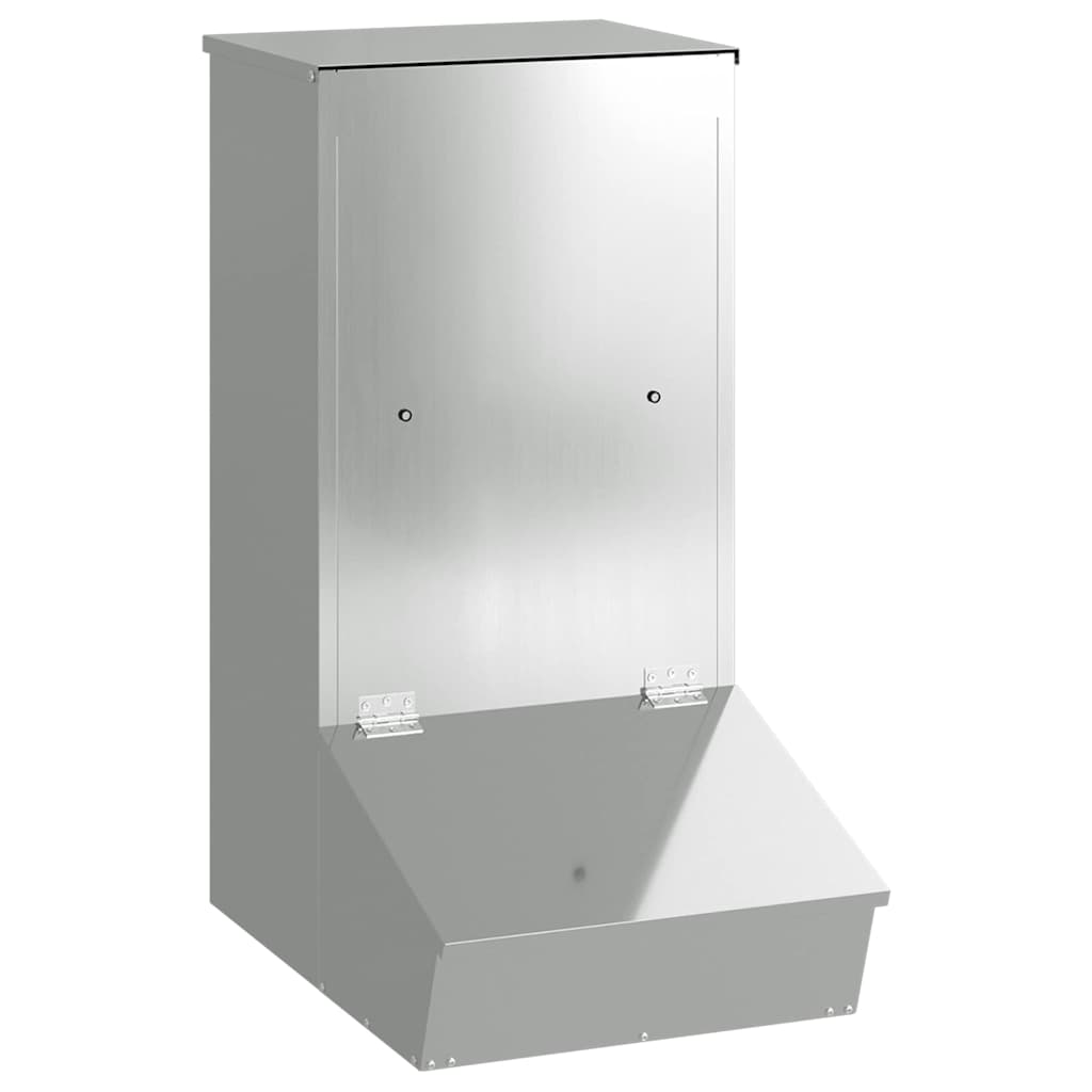 Vidaxl varkensvoeder zilver 55 x 38 x 76 cm gegalvaniseerd staal