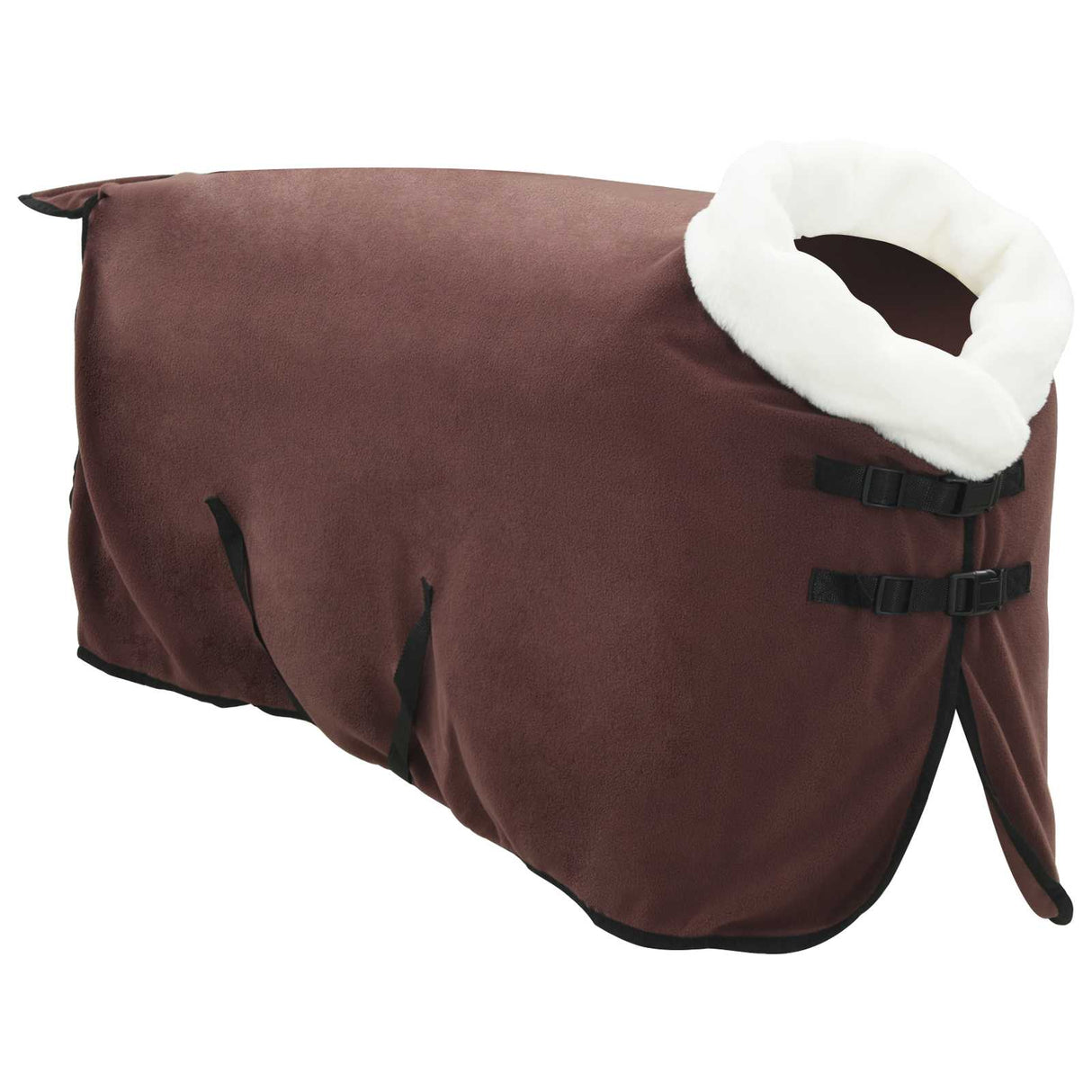 Vidaxl paardendeken volledig donkerbruin 95 cm polar fleece