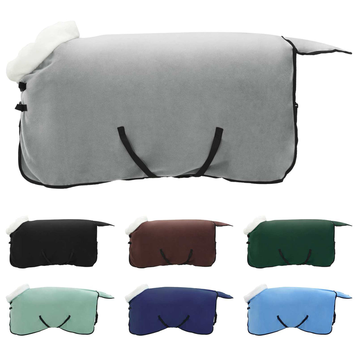 Vidaxl paardendeken volledig donkergroen 105 cm polar fleece