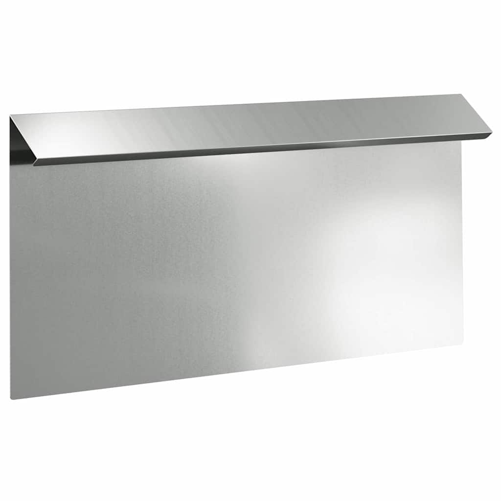 Vidaxl slakkenhekje zilver 50 x 3,5 x 25 cm gegalvaniseerd staal