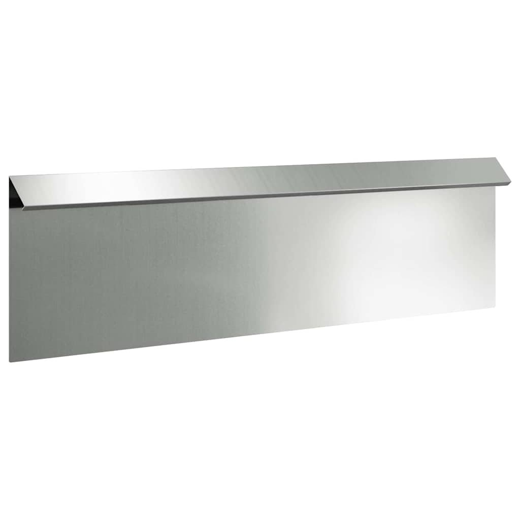 Vidaxl slakkenhekje zilver 100 x 3,5 x 25 cm gegalvaniseerd staal