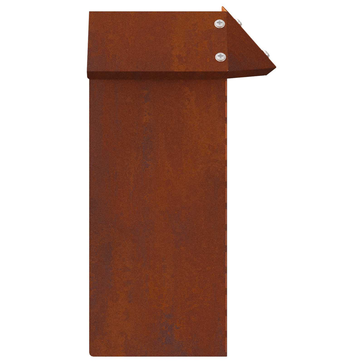 Vidaxl slakkenhekje roestig 13,5 x 13,5 x 25 cm cortenstaal