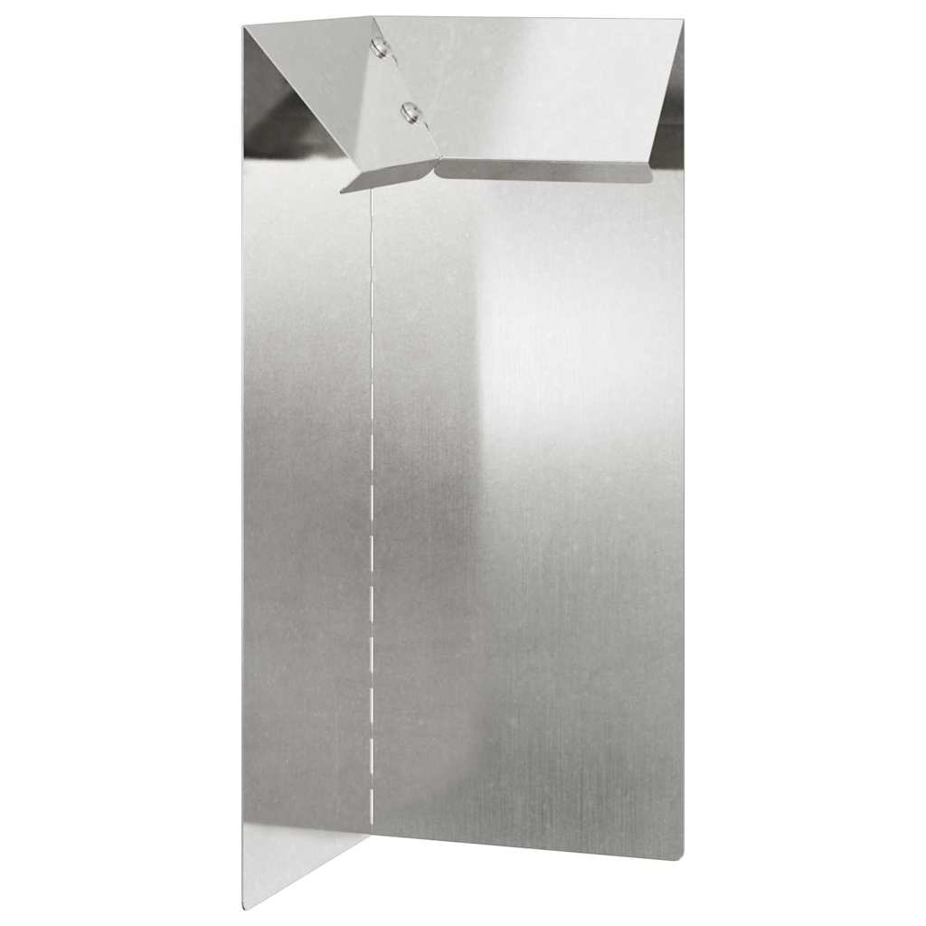 Vidaxl slakkenhekje zilver 10 x 10 x 25 cm roestvrij staal