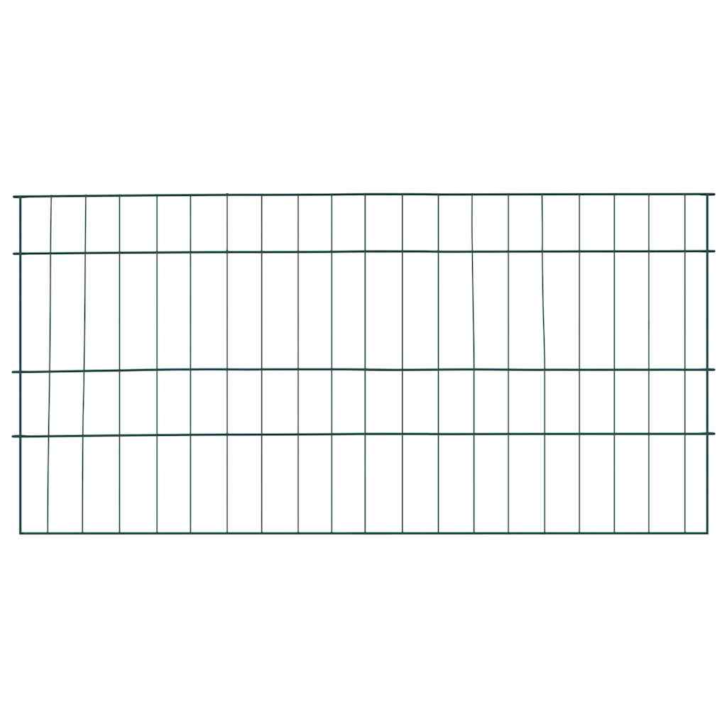 Vidaxl vijverhekken set 5 pcs groen 100 x 50 cm staal