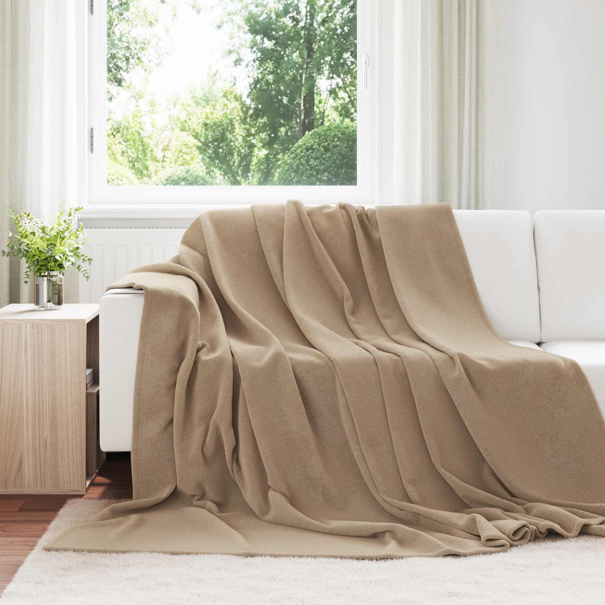 Vidaxl kleden 6 pcs kameel 240 x 270 cm fleece
