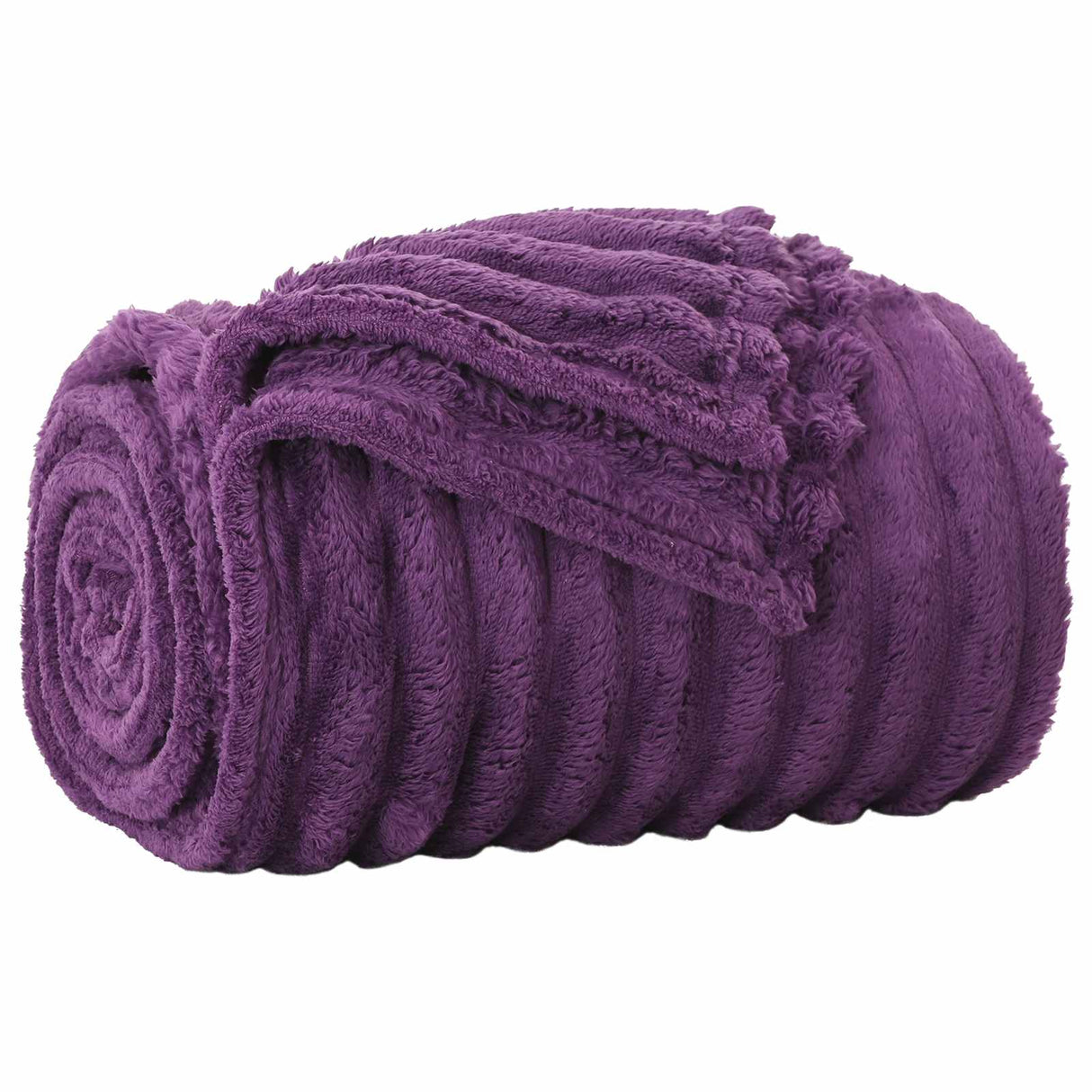 Vidaxl gooi deken paars 150 x 130 cm fleece