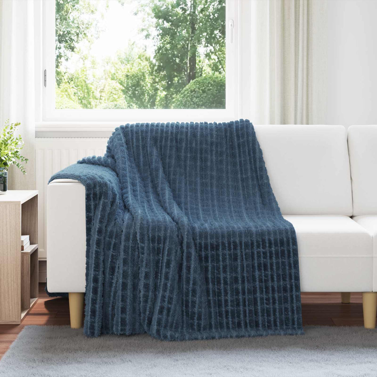 Vidaxl kleden 6 pcs marineblauw 200 x 150 cm fleece