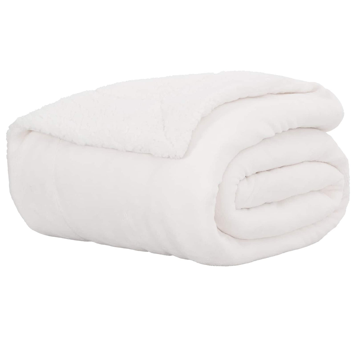 Vidaxl gooi deken wit 220 x 240 cm fleece
