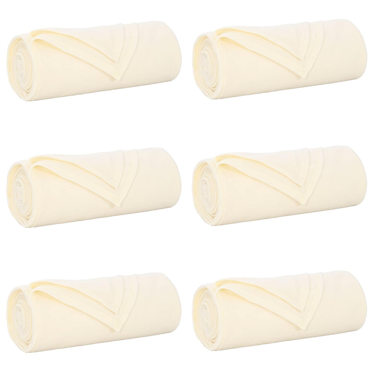 Vidaxl kleden 6 pcs crème 170 x 130 cm fleece