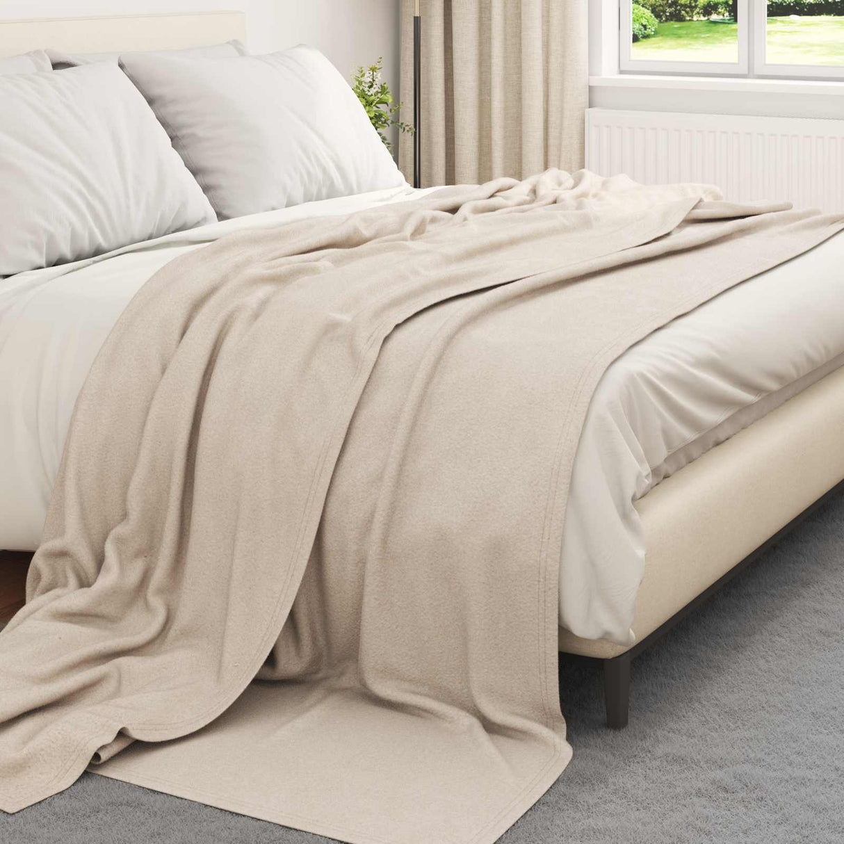 Vidaxl kleden 24 pcs beige 240 x 220 cm fleece
