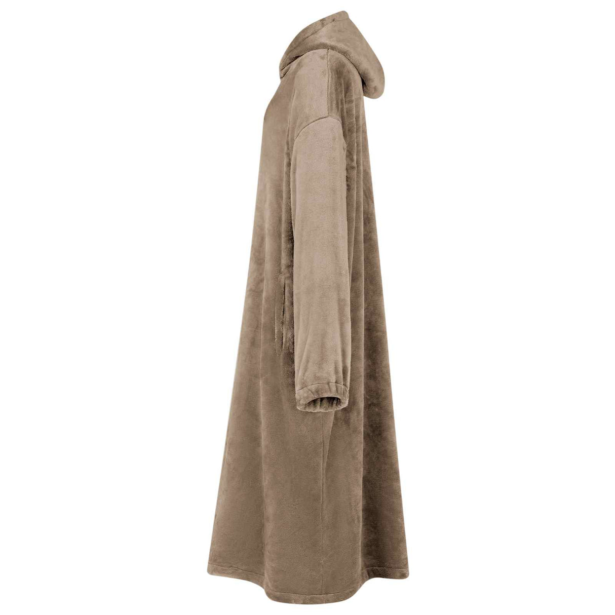 Vidaxl deken hoodie kameel s flanel