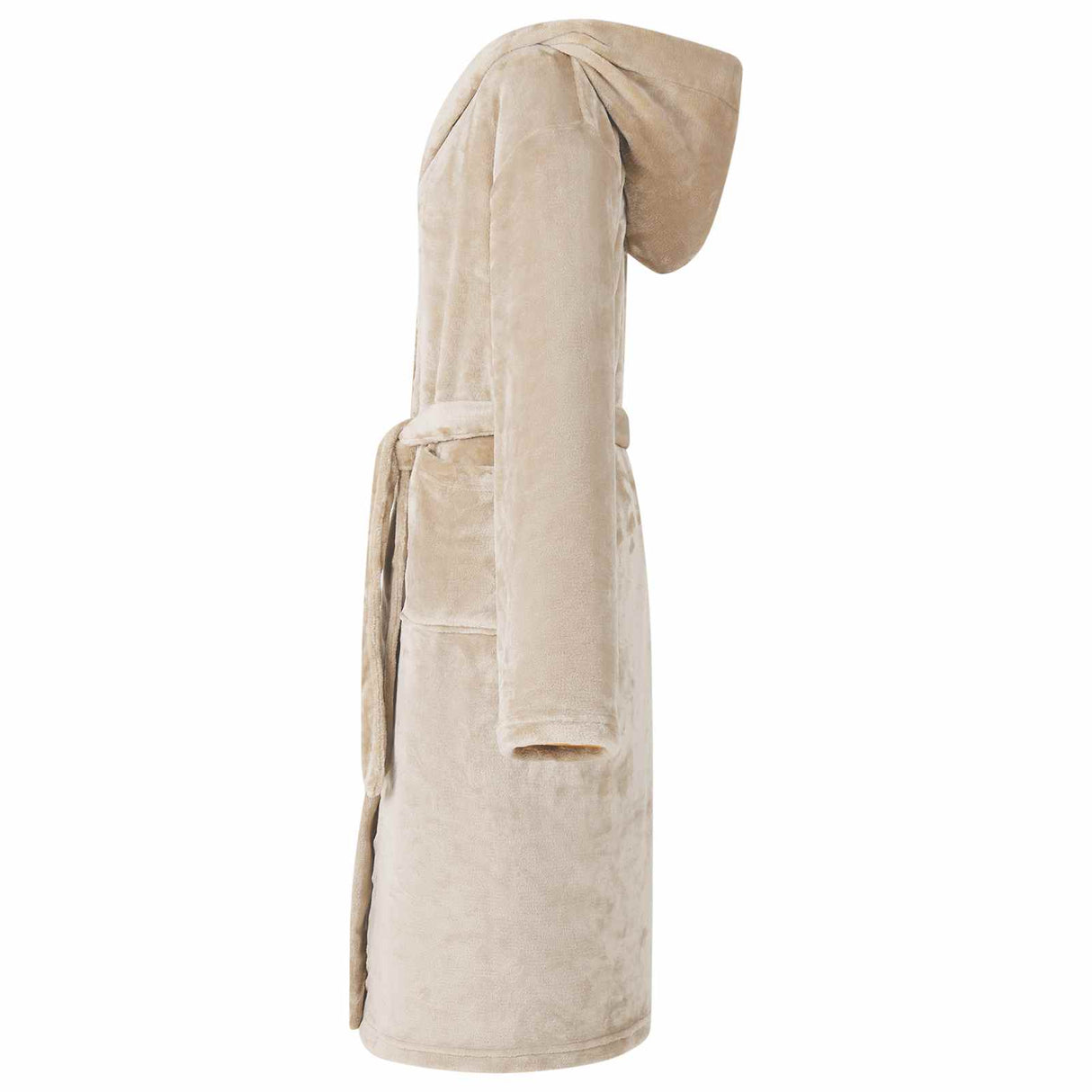 Vidaxl badjas hoodie beige xl flanel