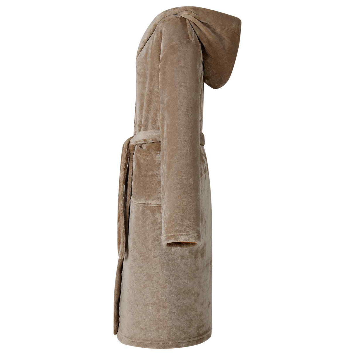 Vidaxl badjas hoodie kameel xxl flanel