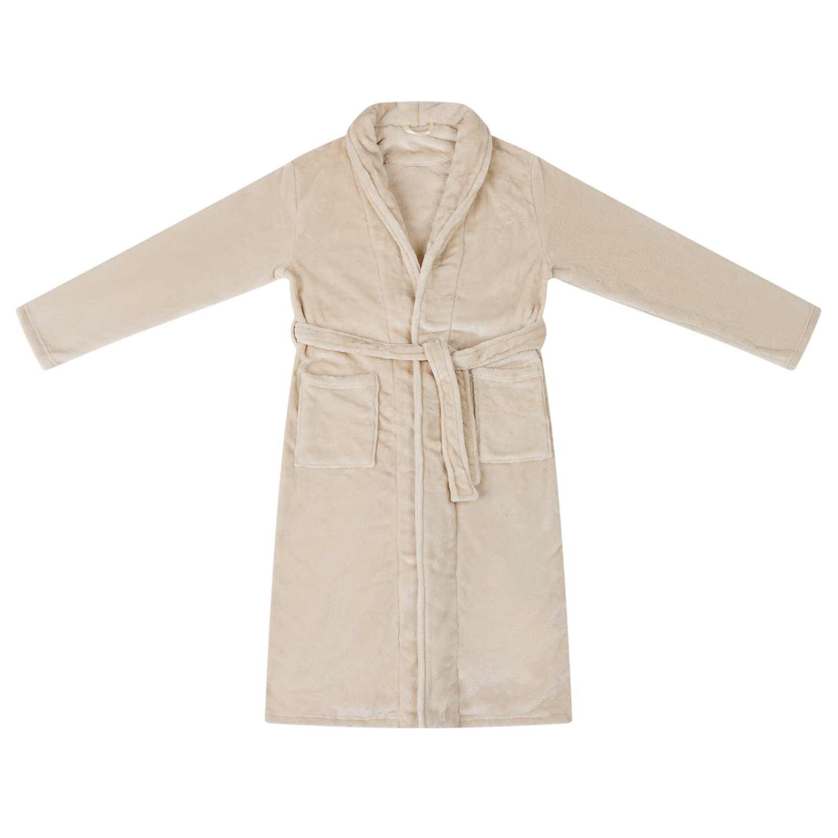 Vidaxl badjas zonder kap beige xxxl flanel