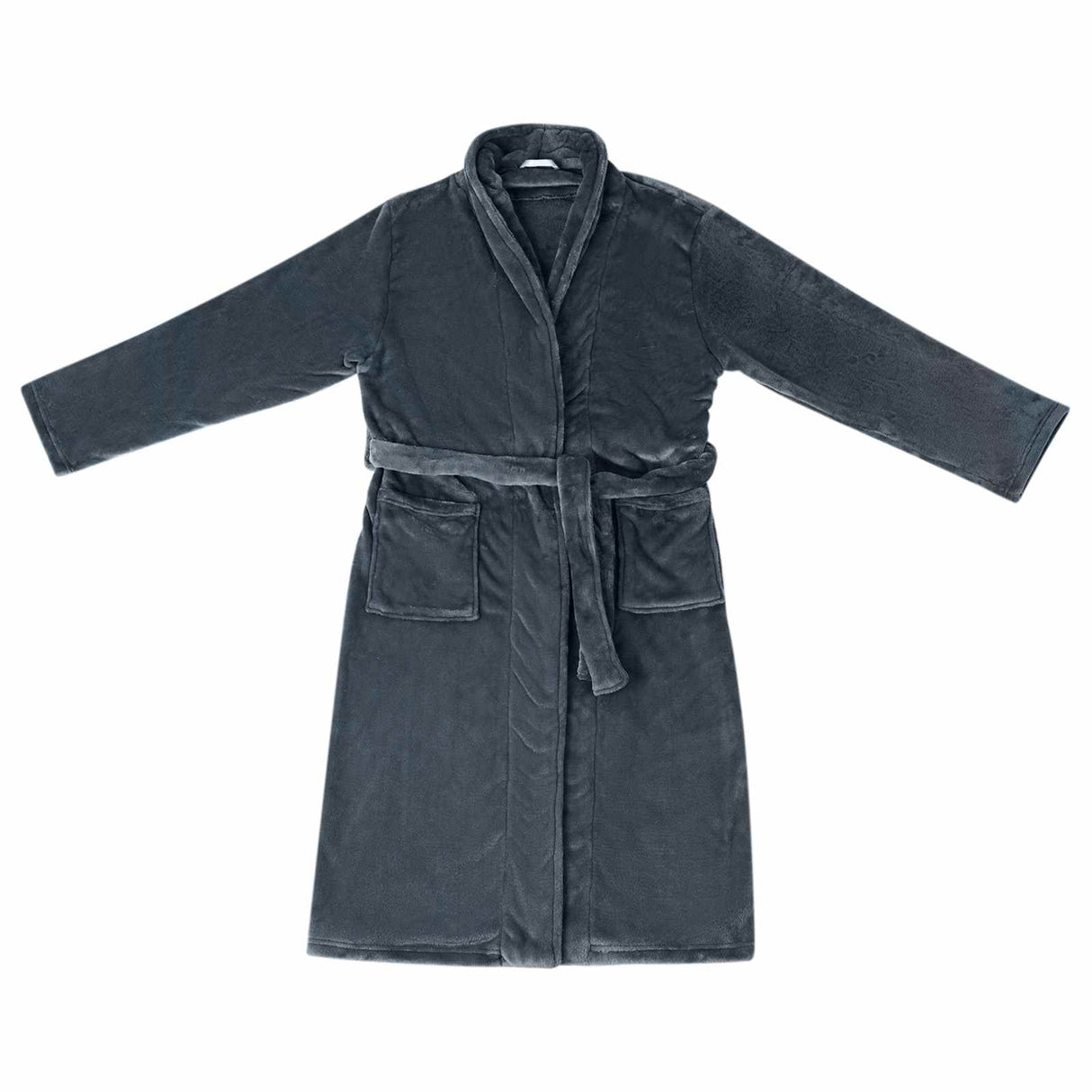 Vidaxl badjas zonder kap marineblauw xxxl flanel