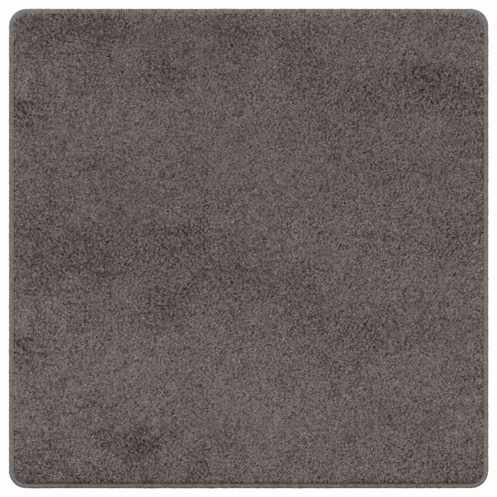 Vidaxl tapijt loper grijs 100 x 100 cm 100% polypropylene tuft
