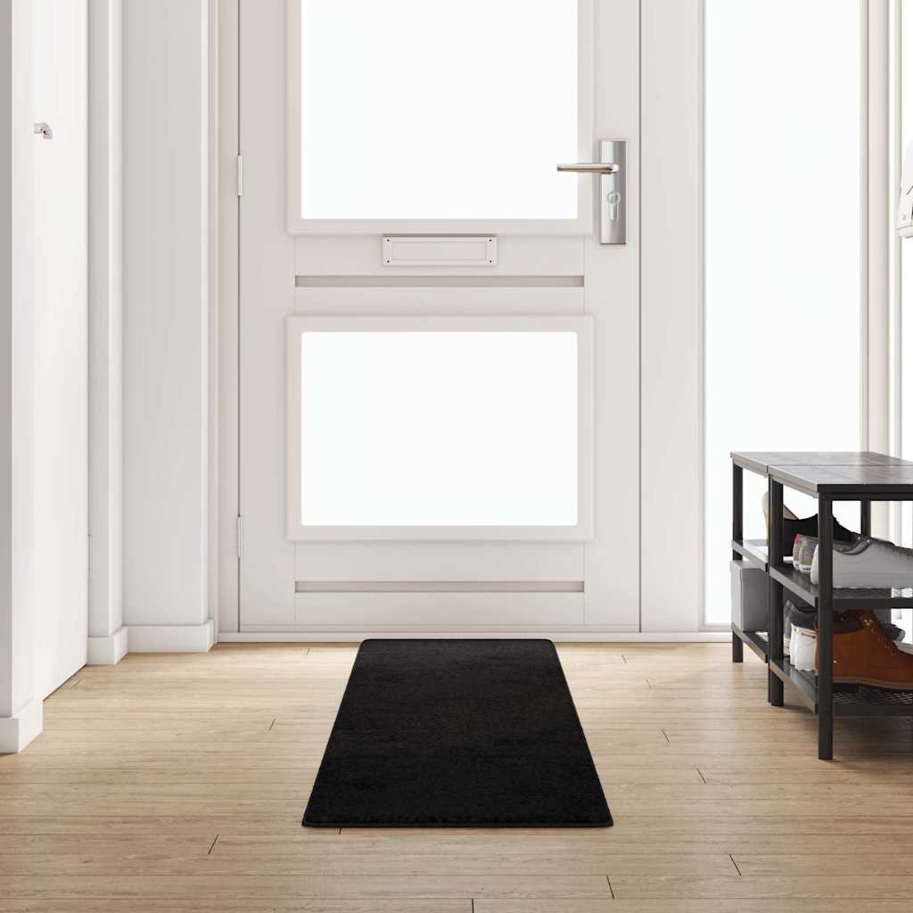 Vidaxl tapijt loper zwart 50 x 300 cm 100% polypropylene tuft