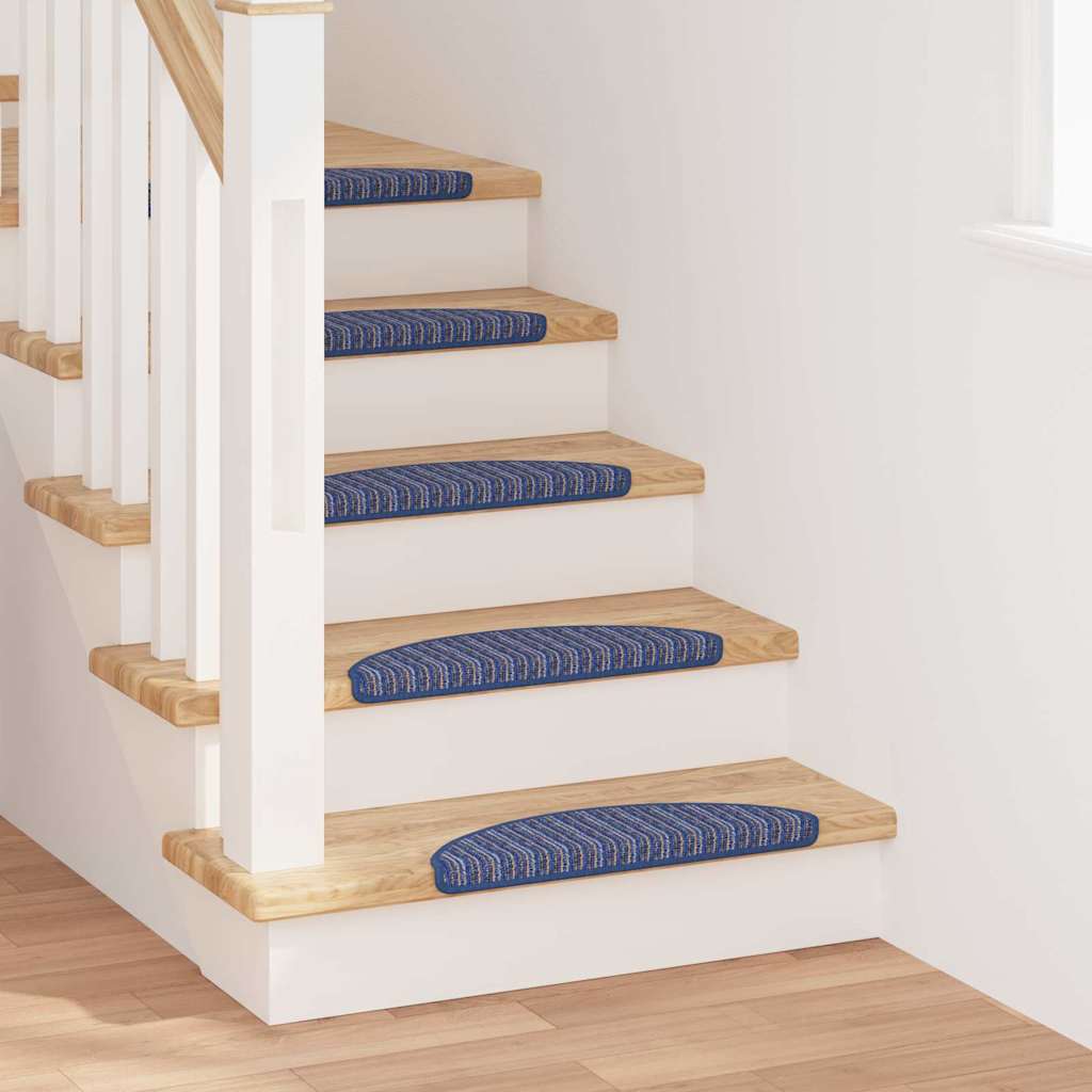 Vidaxl zelfklevende trapmatten 15 pcs blauw 56 x 17 x 3 cm